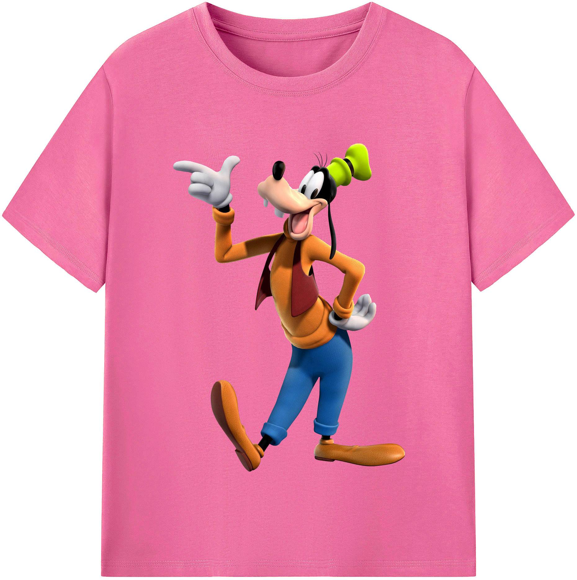 （画像用） ミッキーマウス Mickey Mouse レディースカジュアルプリントTシャツ（綿100％）